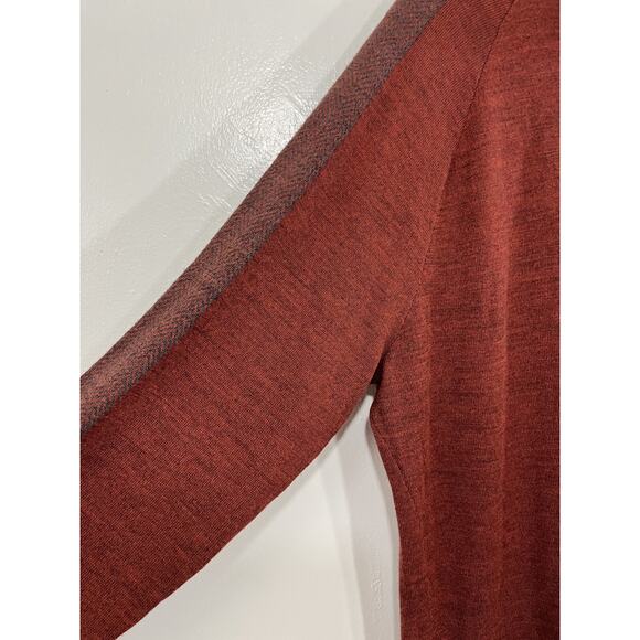 Smartwool Merino Wool Outdoors Cabin Luxe Base Layer Preppy 1/4 Zip Sweater XL - Picture 5 of 15